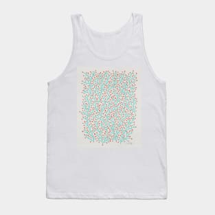 Berry Branches - Red Turquoise Tank Top